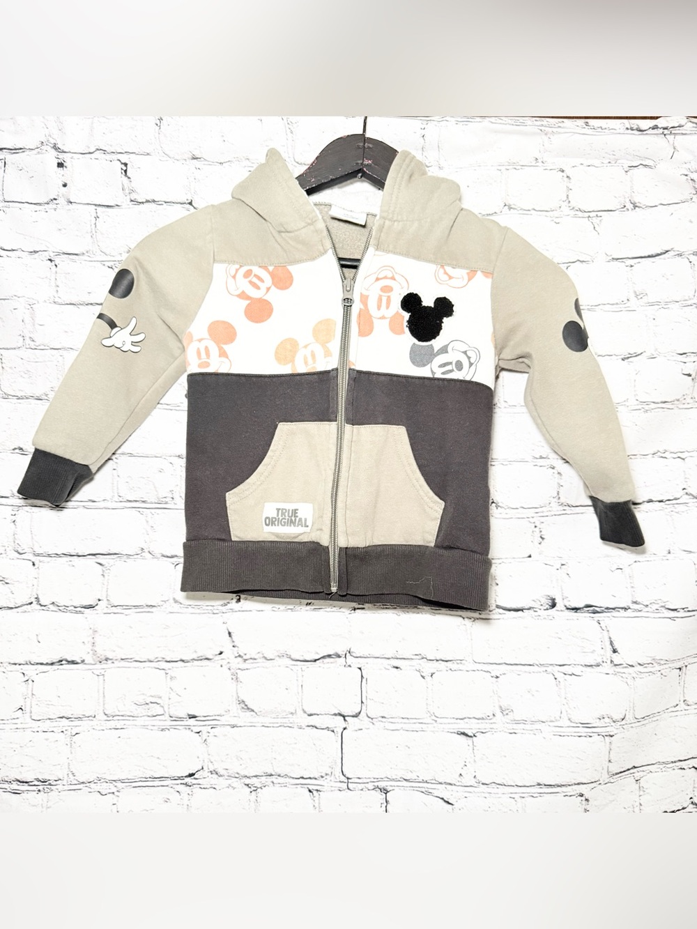 Mickey Mouse. Kids zip hoodie. Size 4T